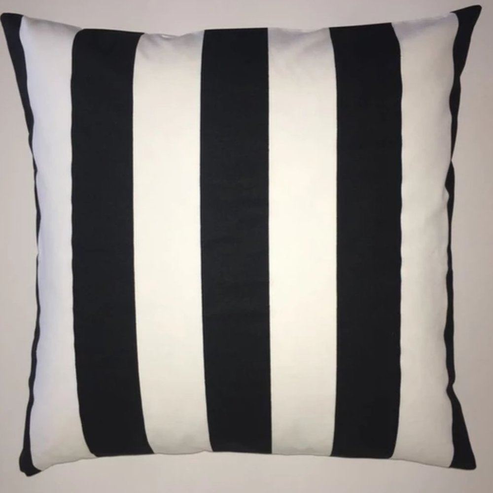 23 x 23" Vertical Stripes Pillow Cover - NEW